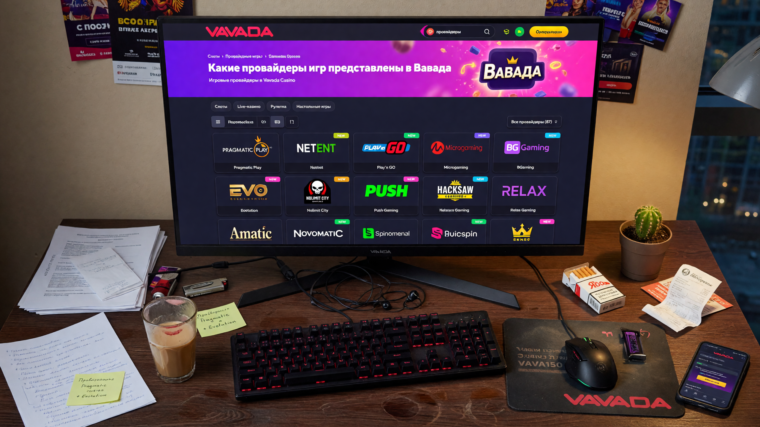 Какие провайдеры игр представлены в Вавада